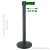 Kicsi fekete bérelhető kordonoszlop, 2,5m (NOFSZK2400Z)