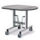 Room service trolley, L: 91.5cm, H: 76cm, Width closed: 58cm, Width open: 100cm (RST3)