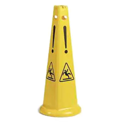 Pyramidal wet floor sign