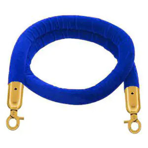 Kék velúr kordonkötél, 150cm (VKKA15)