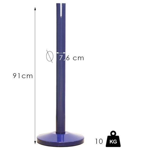 Colored retractable barrier (XLO-blue)
