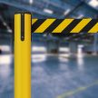 Colored retractable barrier (XLO-yellow)