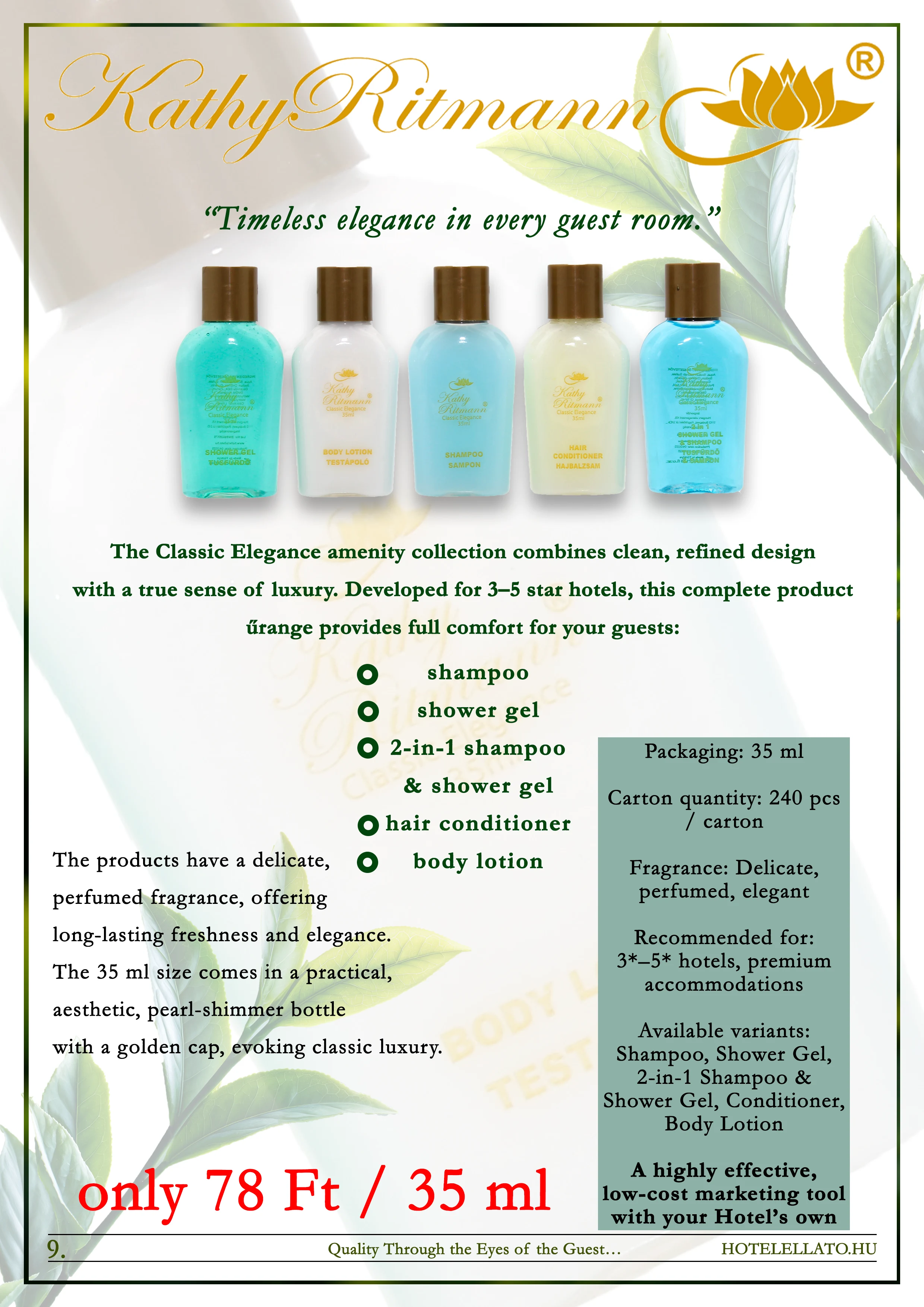 kathy ritmann - hotel amenities