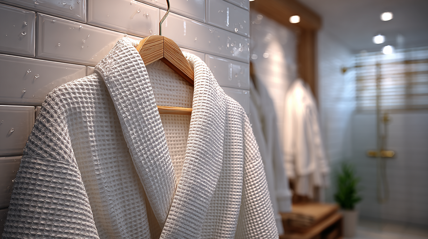 Gyorsan száradó waffle köntös – praktikus hotel üzemeltetéshez